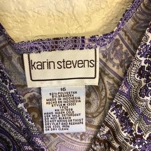 Purple and lavender blouse sleeveless